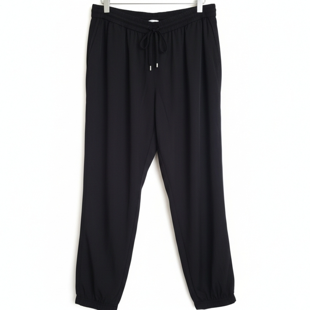 Express Black Drawstring Jogger Pants – Comfy Sleek Fit Size L - Picture 2 of 13
